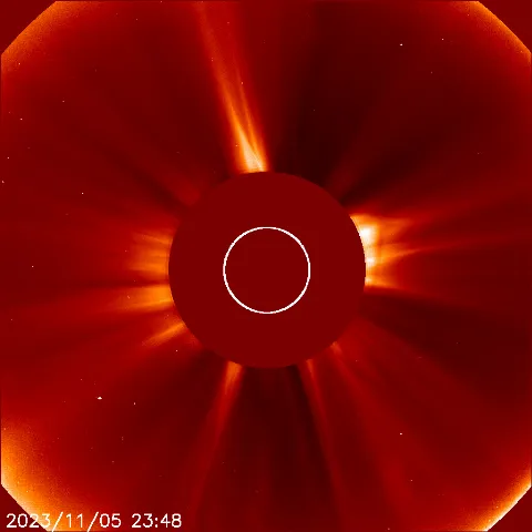 Image of solar wind