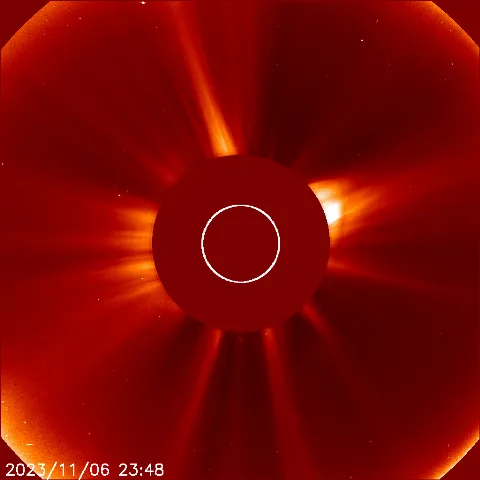 Image of solar wind