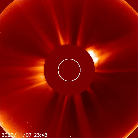 Image of solar wind