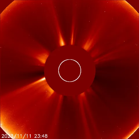 Image of solar wind