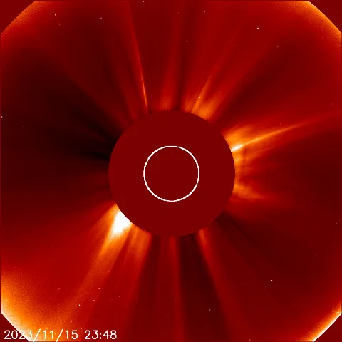 Image of solar wind