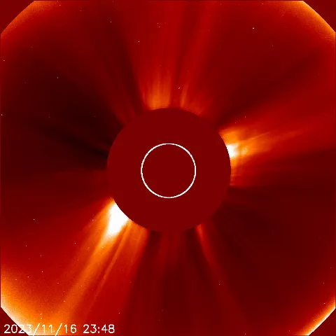 Image of solar wind