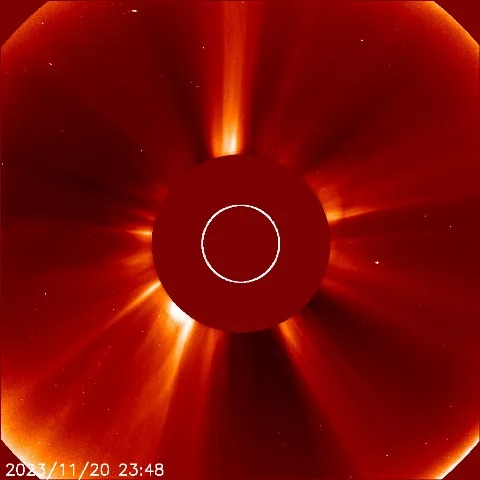 Image of solar wind