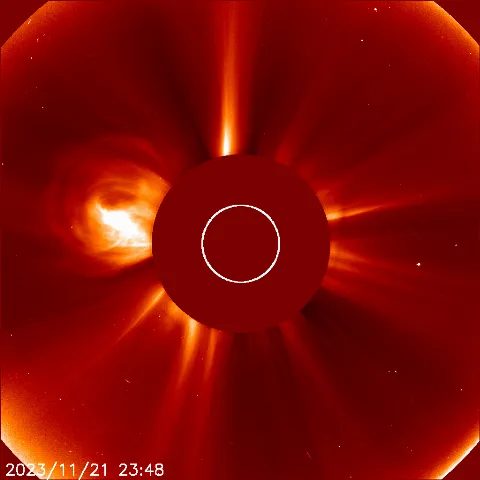 Image of solar wind