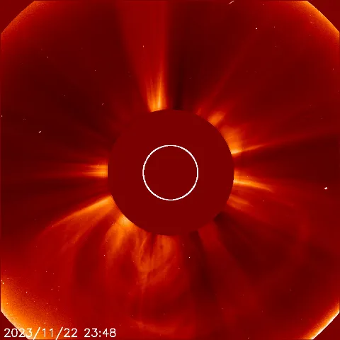 Image of solar wind