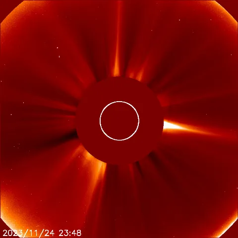 Image of solar wind