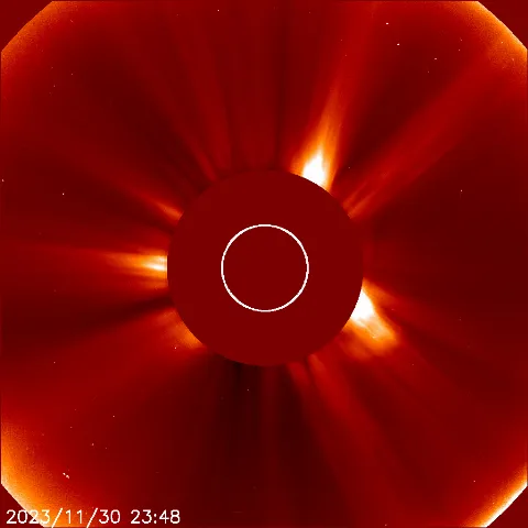 Image of solar wind