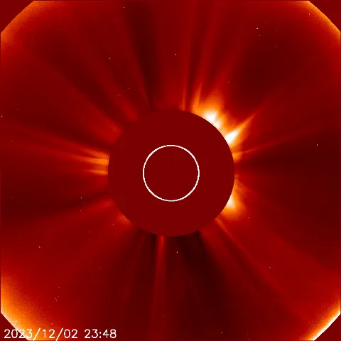 Image of solar wind