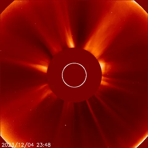 Image of solar wind