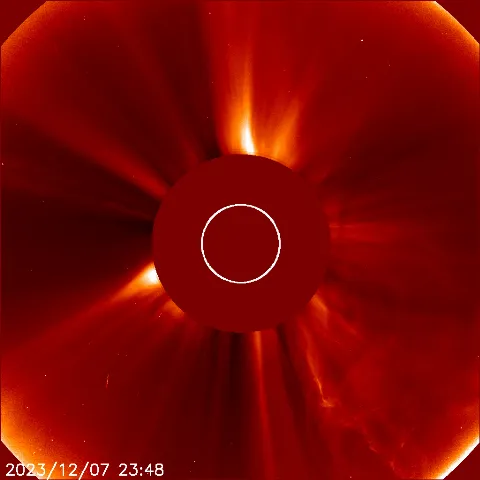 Image of solar wind