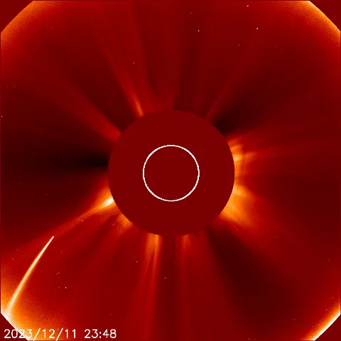 Image of solar wind