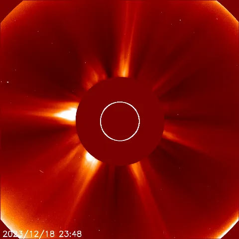 Image of solar wind