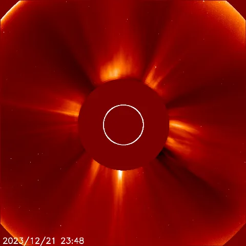 Image of solar wind