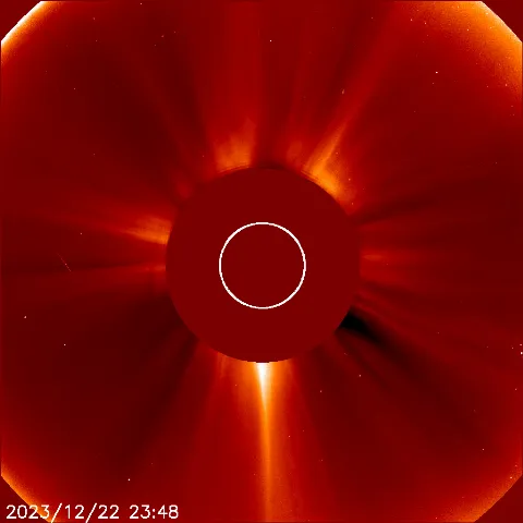 Image of solar wind