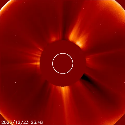 Image of solar wind