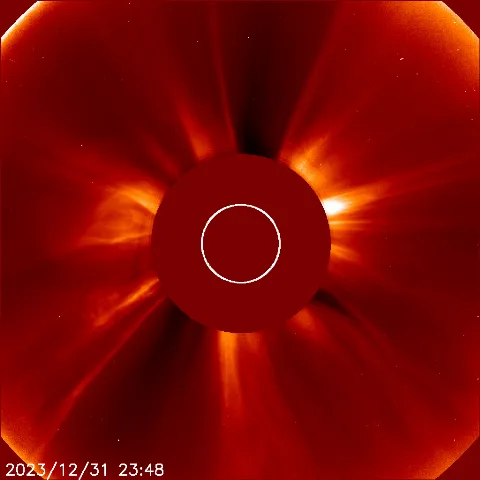 Image of solar wind