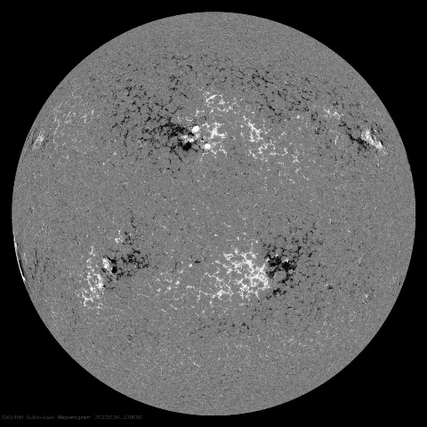 Image of Sun's magnetic field