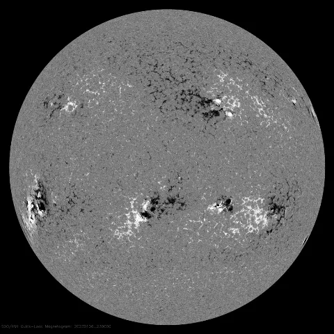 Image of Sun's magnetic field