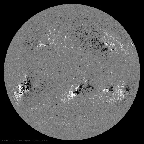 Image of Sun's magnetic field