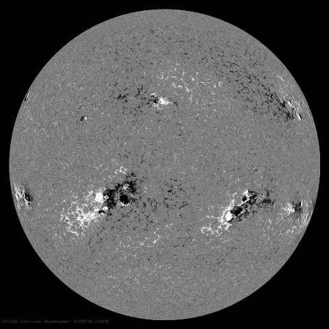 Image of Sun's magnetic field