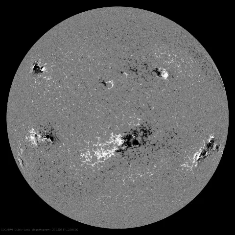 Image of Sun's magnetic field