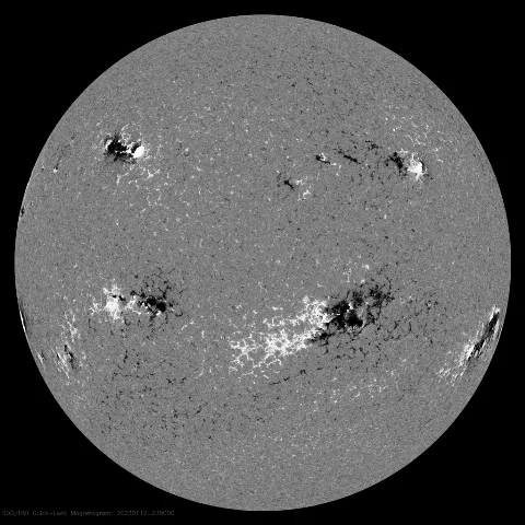 Image of Sun's magnetic field