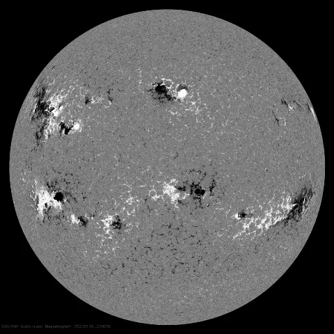 Image of Sun's magnetic field