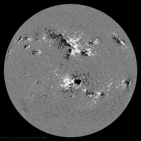 Image of Sun's magnetic field