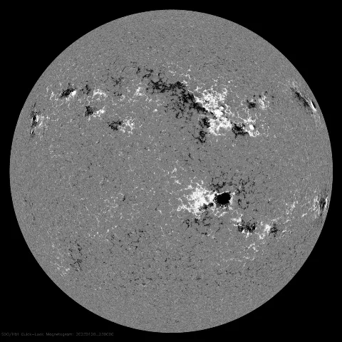 Image of Sun's magnetic field