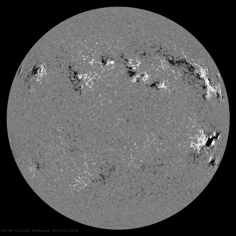 Image of Sun's magnetic field