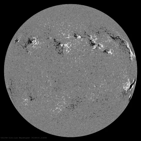 Image of Sun's magnetic field