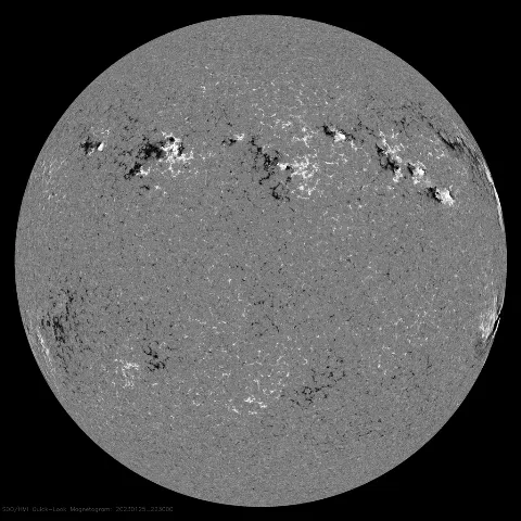 Image of Sun's magnetic field