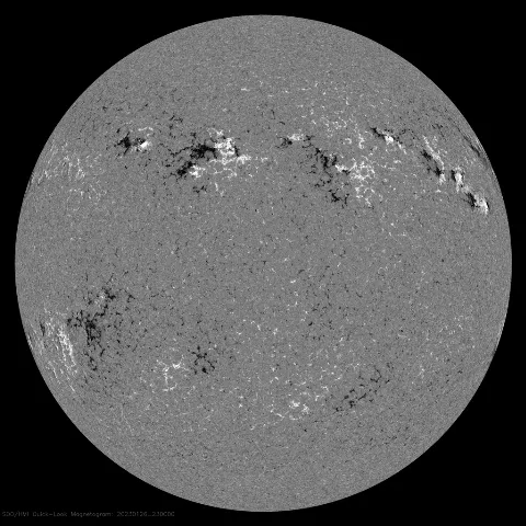 Image of Sun's magnetic field