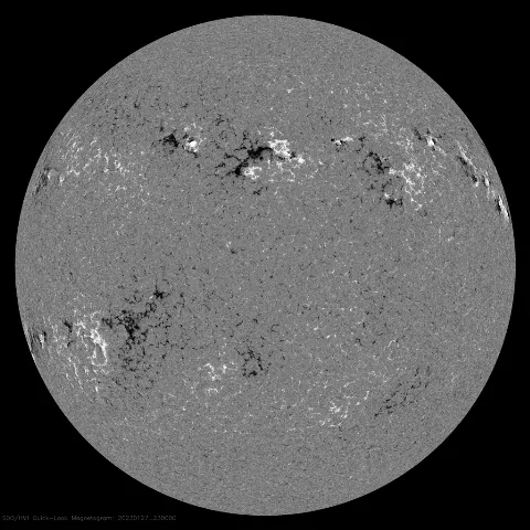 Image of Sun's magnetic field