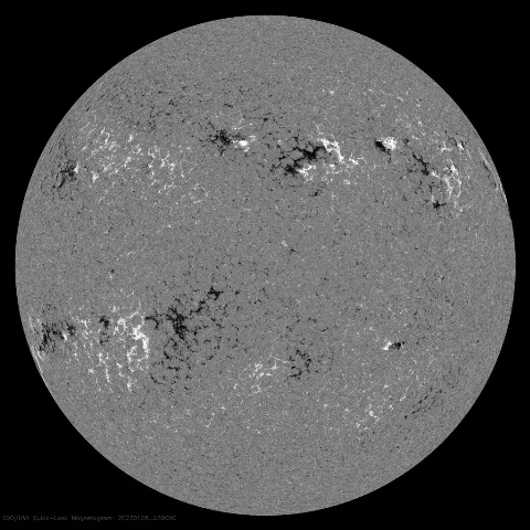 Image of Sun's magnetic field