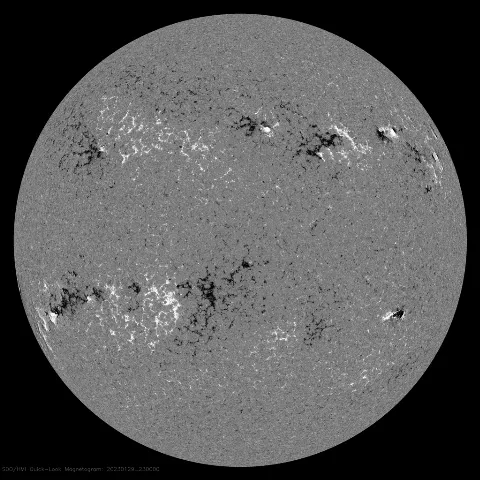 Image of Sun's magnetic field