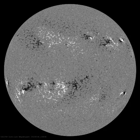 Image of Sun's magnetic field