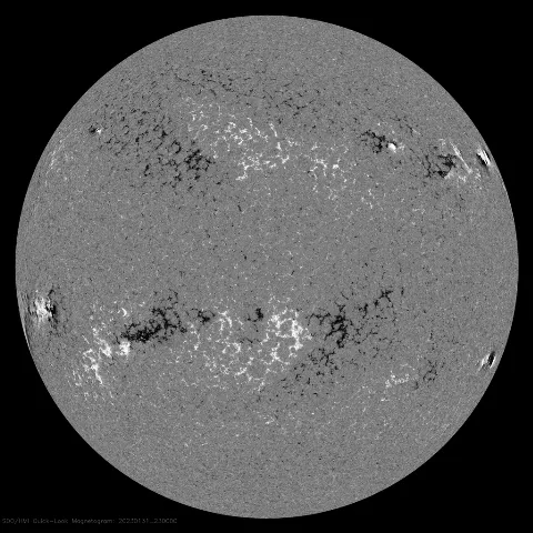 Image of Sun's magnetic field