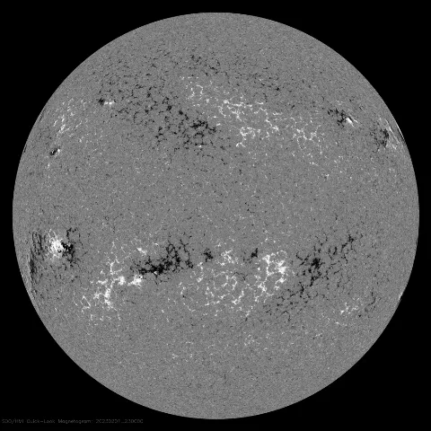 Image of Sun's magnetic field