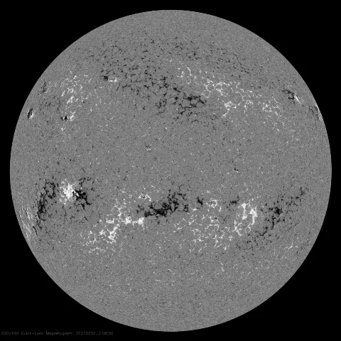 Image of Sun's magnetic field