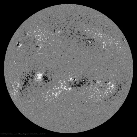 Image of Sun's magnetic field