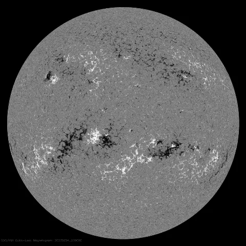 Image of Sun's magnetic field