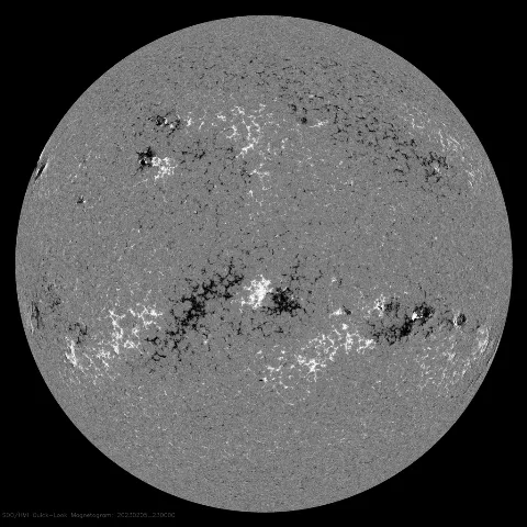 Image of Sun's magnetic field