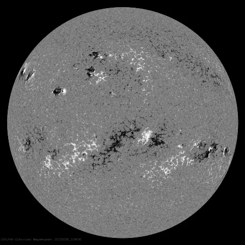 Image of Sun's magnetic field