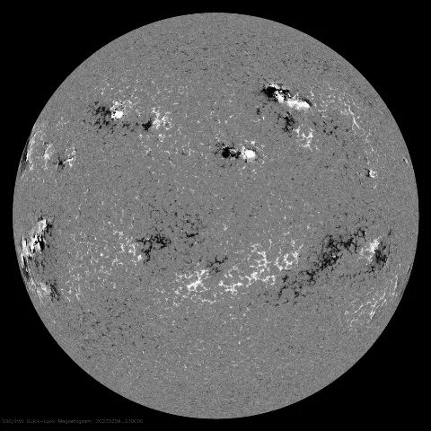 Image of Sun's magnetic field