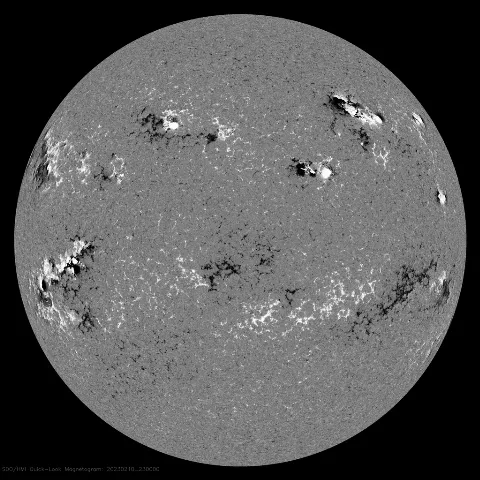 Image of Sun's magnetic field