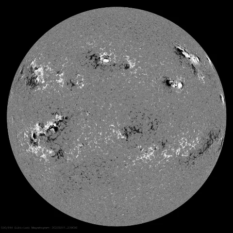 Image of Sun's magnetic field