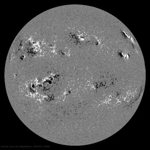 Image of Sun's magnetic field