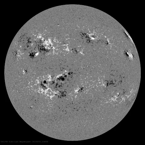 Image of Sun's magnetic field