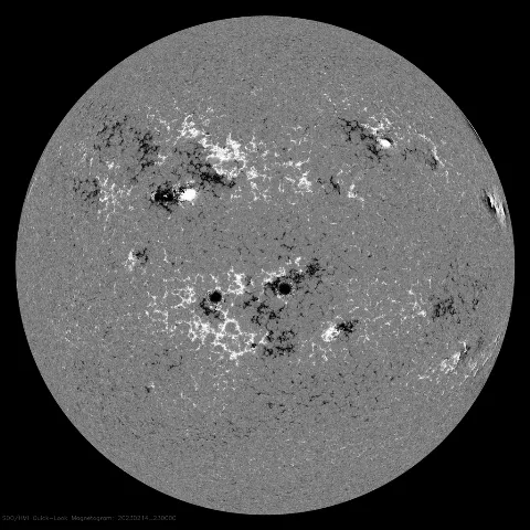 Image of Sun's magnetic field